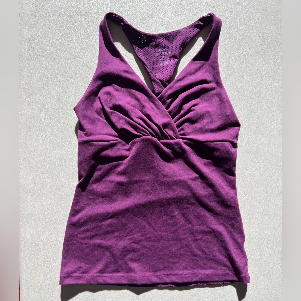 Prana Kira Twist Back Purple Women's Tank Top Size Small - Picture 2 of 4